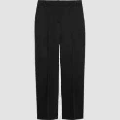 Wool Blend Office Trousers